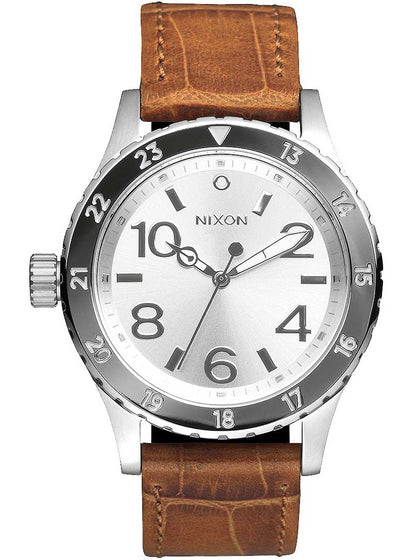 NIXON A467-1888 38-20 Leather Saddle Gator 38mm 20ATM