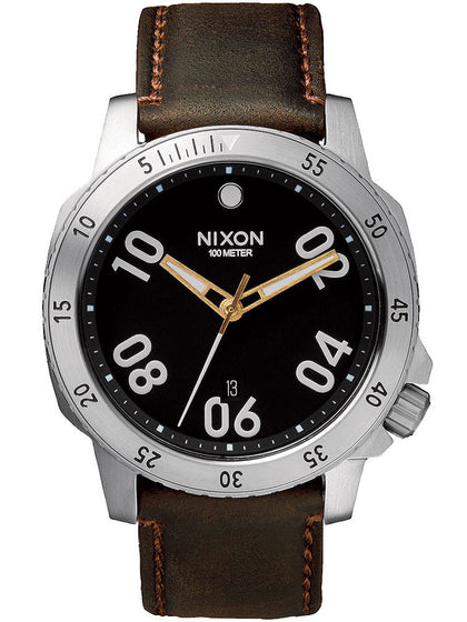 NIXON A508-019 Ranger Leather Black Brown 44mm 10ATM