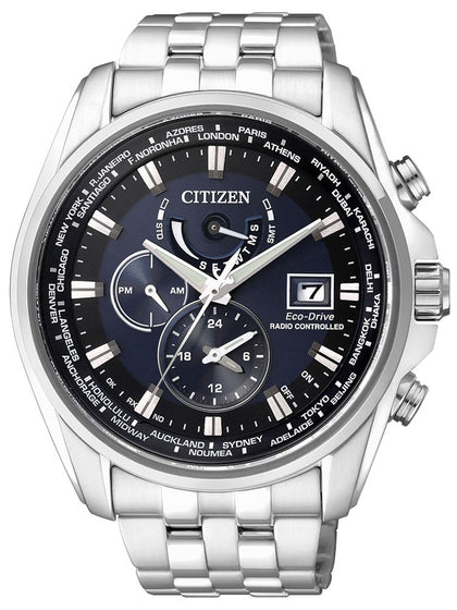 Citizen Eco-Drive Men AT9030-55L radio clock 10 ATM sapphire crystal 44mm