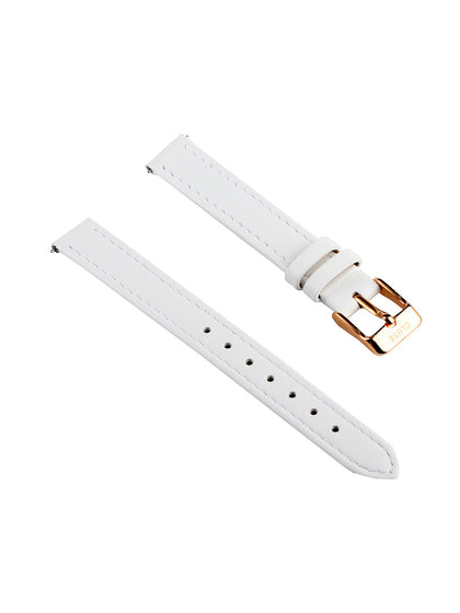 Cluse replacement band CLS525 [12 mm] white m. rosé clasp