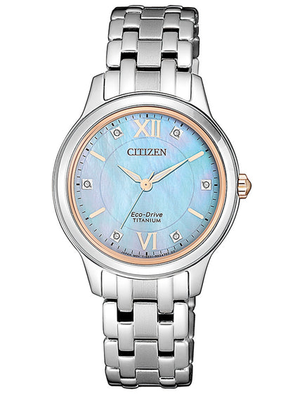 Citizen EM0726-89Y titanium Ladies 30mm 5ATM