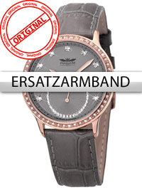 Perigaum Watchband Leather P-1311 taupe rose clasp 20 mm