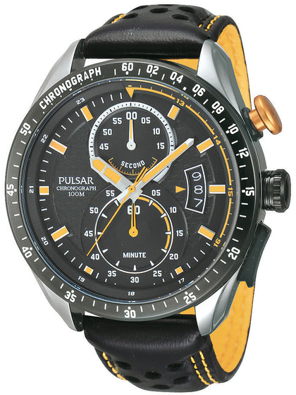 Pulsar PW4007X1 Chronograph black yellow 10 ATM