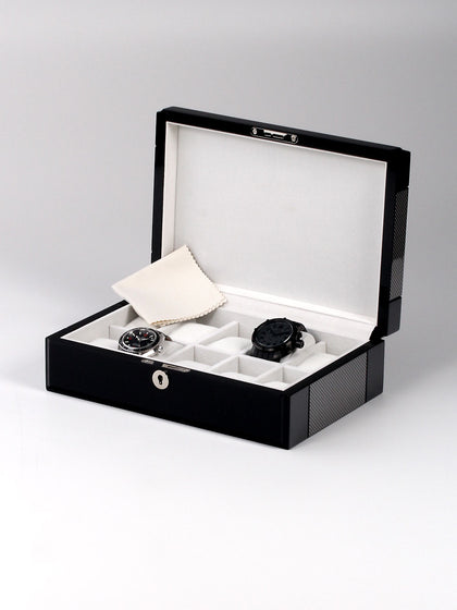 Rothschild watch box RS-2269-10CA carbon for 10 watches