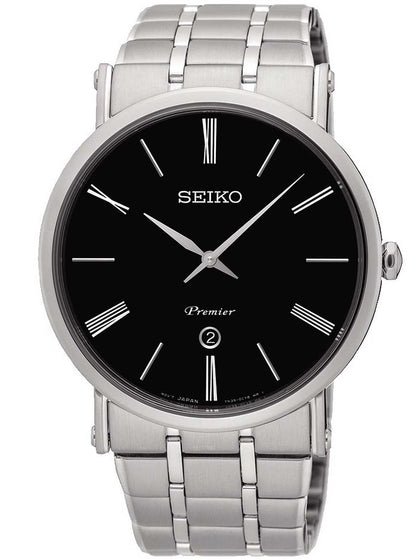 Seiko Premier Mens SKP393P1 sapphire crystal 41mm 3ATM