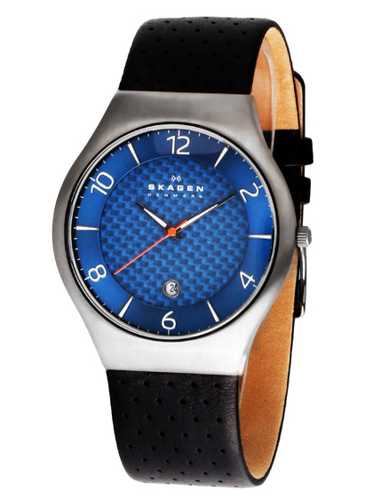 Skagen Grenen SKW6148 Gents Titanium gray blue leather 41mm