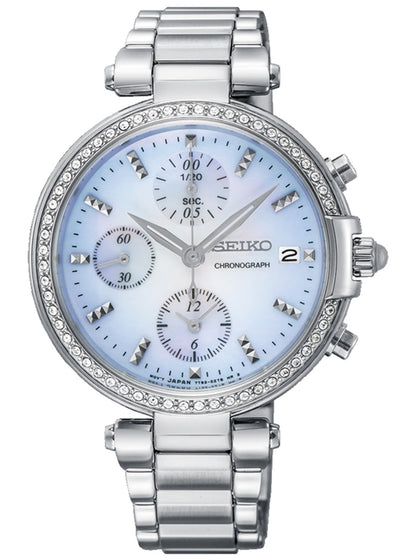 Seiko SNDV39P1 Classical Ladies Chronograph 36mm 3ATM