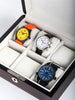 Rothschild watch box RS-2267-6E for 6 watches ebony