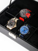 Rothschild watch box RS-3361-8BLBV velvet black-8 watches