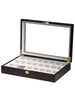 Rothschild watch box RS-1087-24E for 24 watches ebony